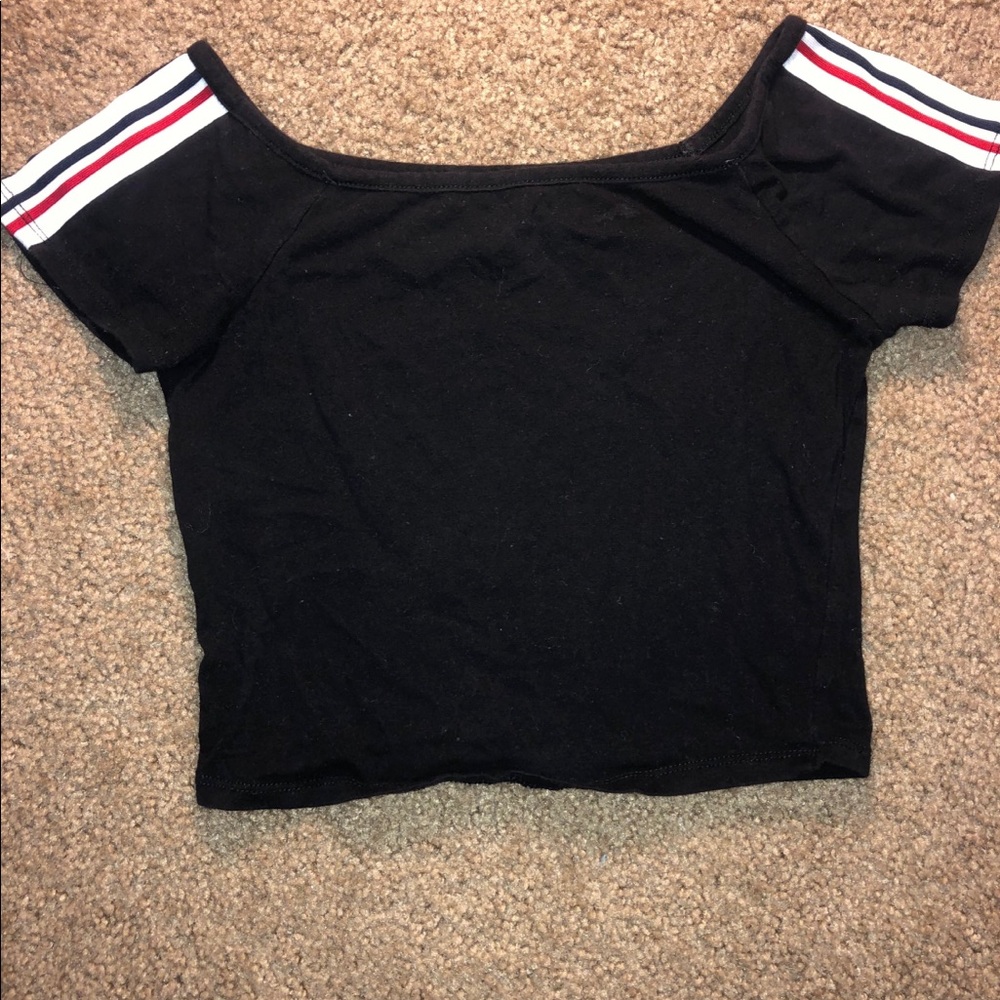 Teens black crop top